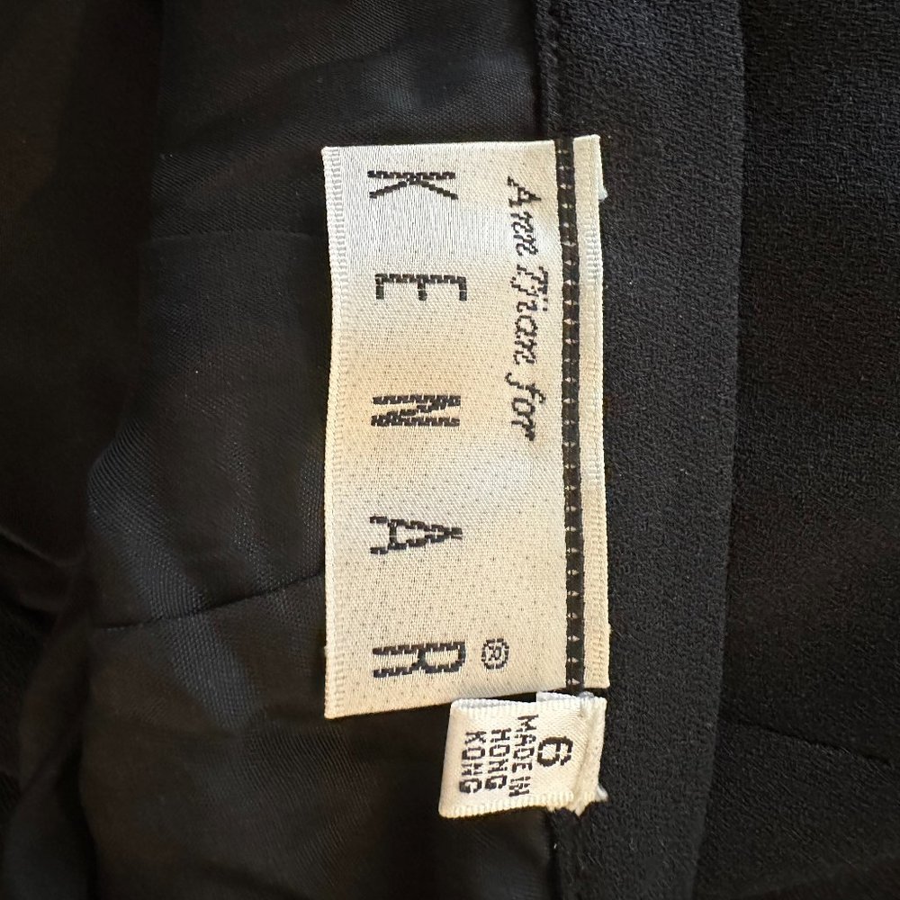 Black Above the Knee Pencil Skirt